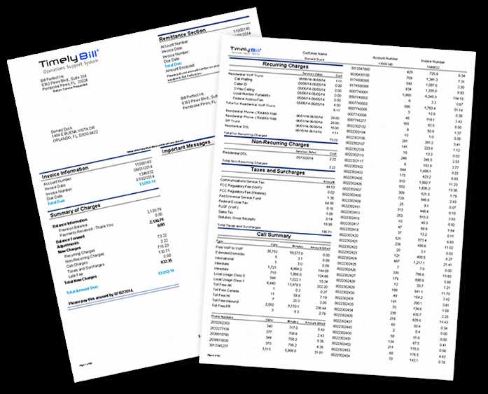 telecom invoice template