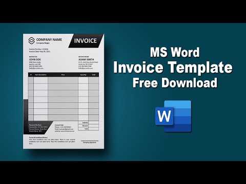 download an invoice template for microsoft word