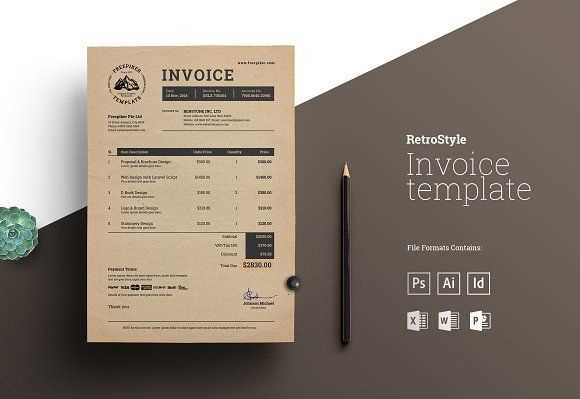 vintage invoice template