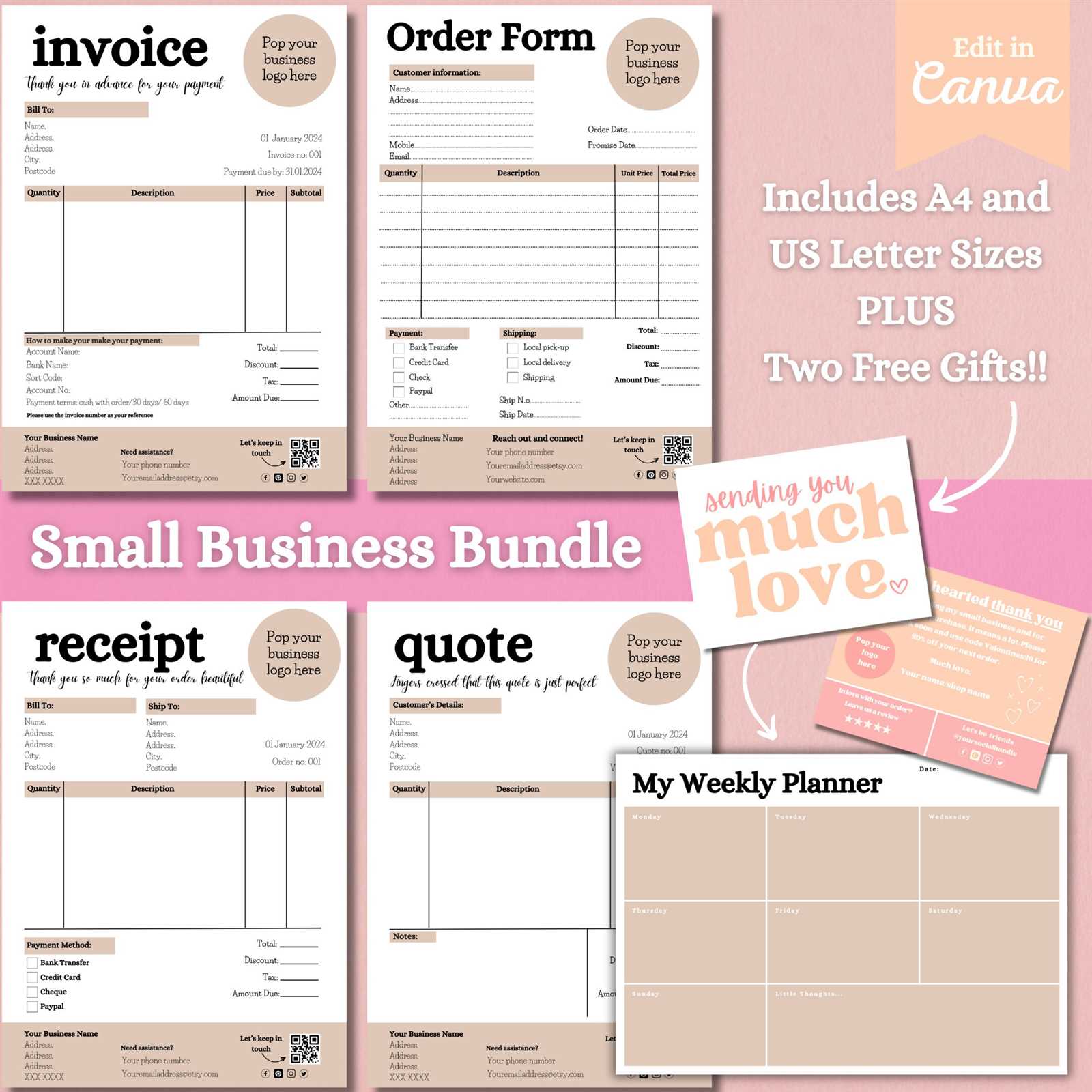 vistaprint invoice template