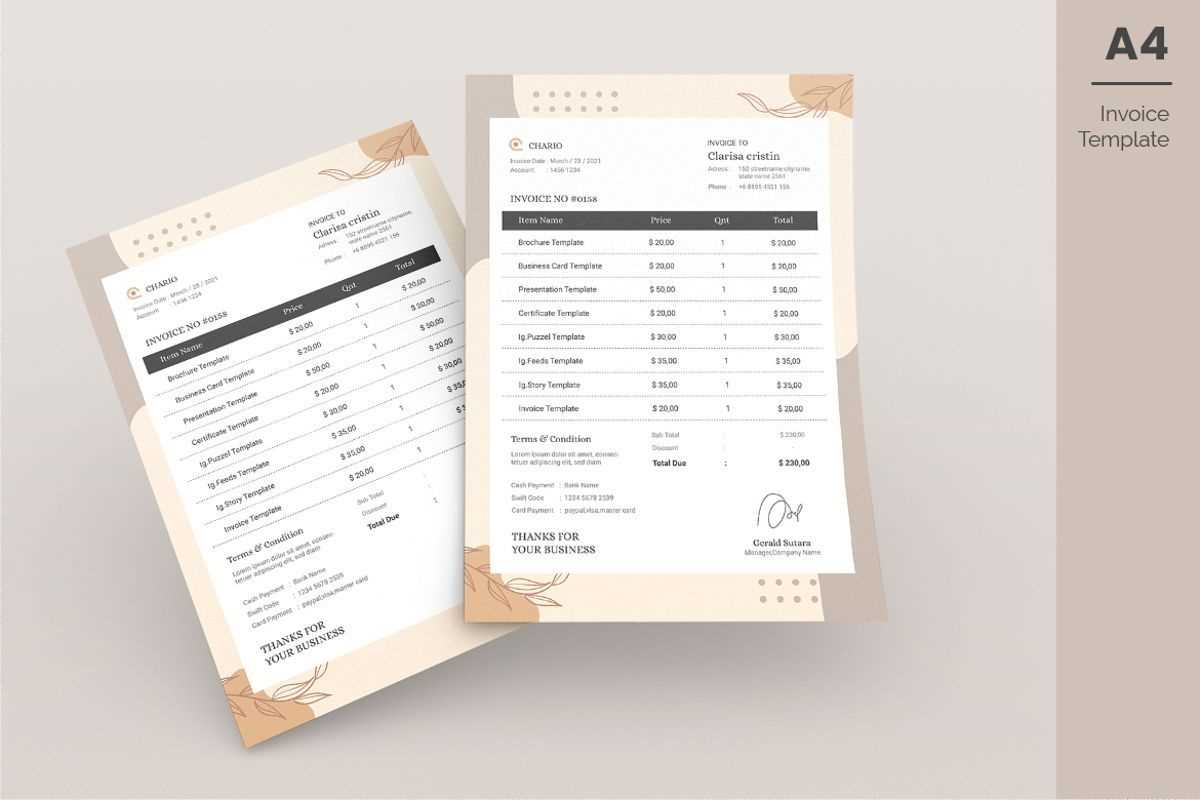 master invoice template