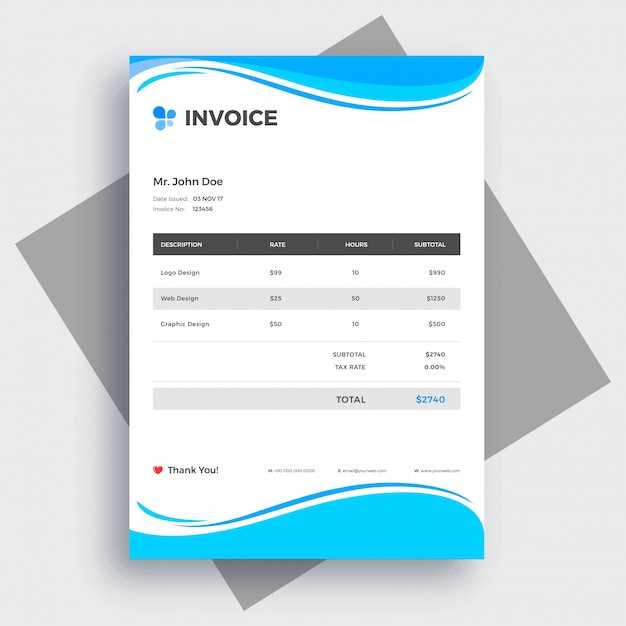 wave free invoice template