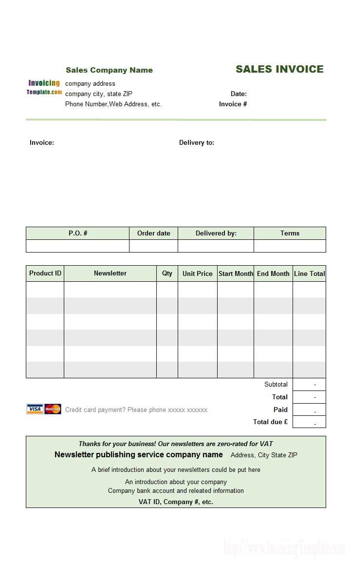 ticket invoice template