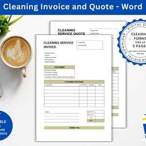 blank cleaning invoice template