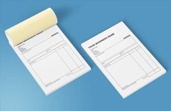 invoice template book