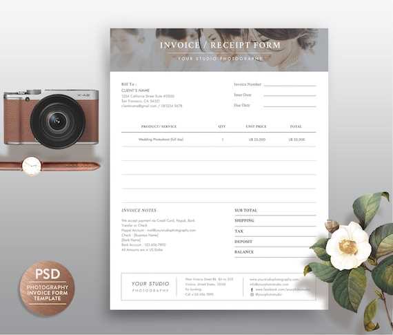 photographer invoice template word