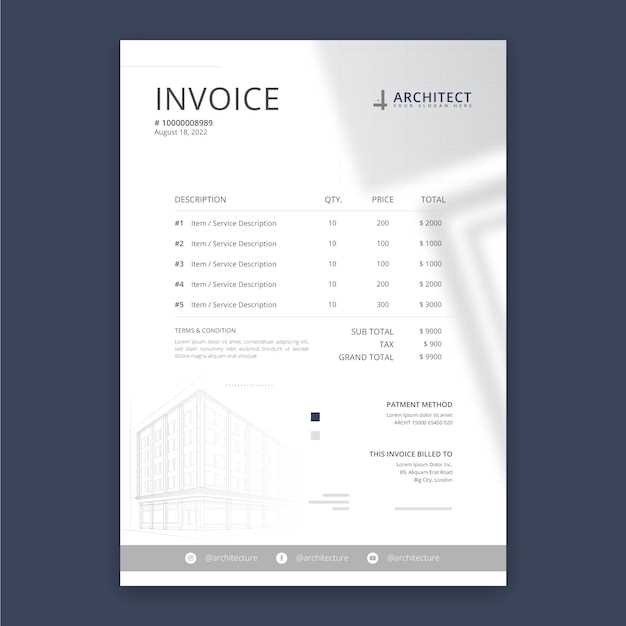 expert invoice template