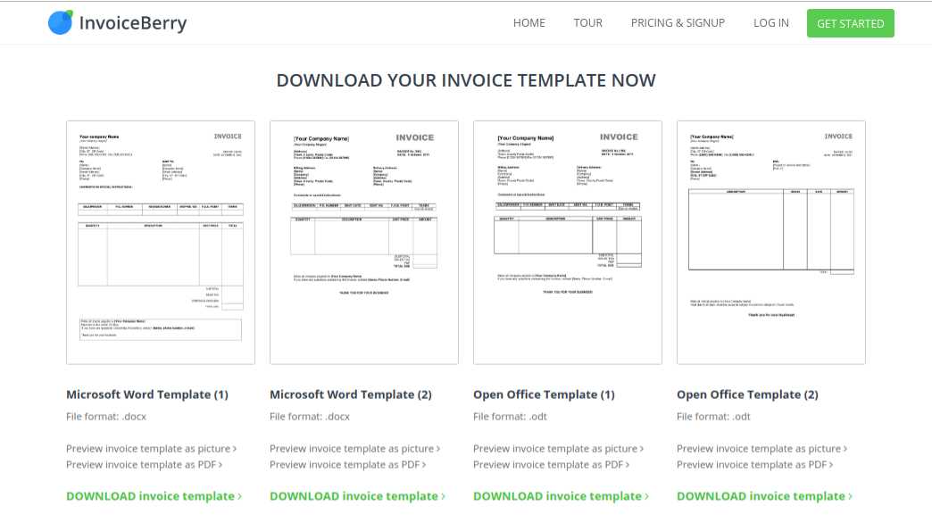 free invoices templates microsoft office