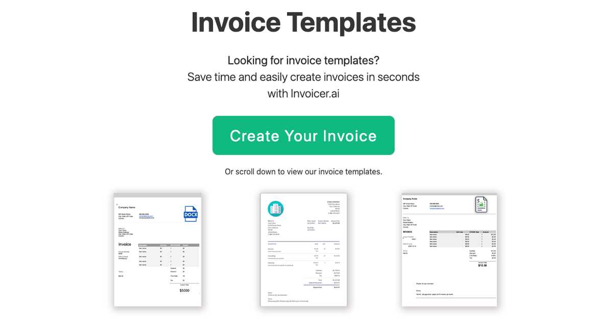 invoice template word docx