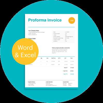 invoice template with logo excel