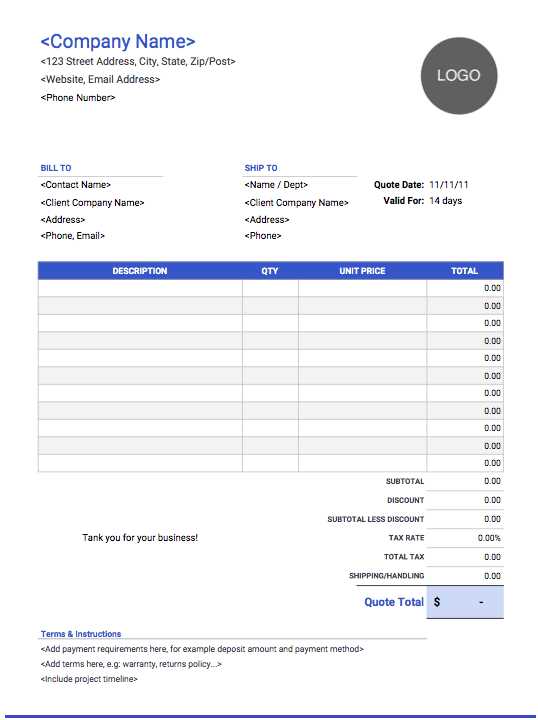 invoice builder template