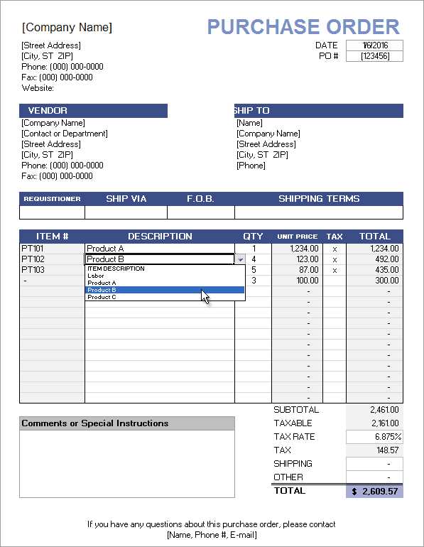 excel for mac invoice template