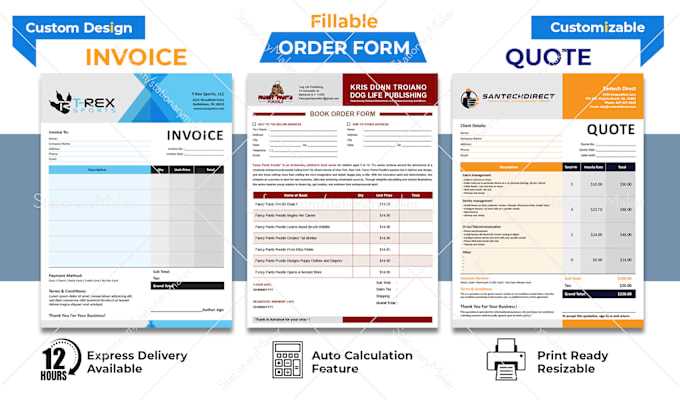 stationery invoice template