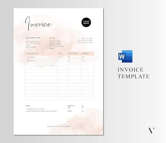 etsy invoice template