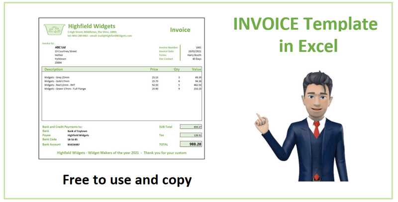 invoice template for openoffice