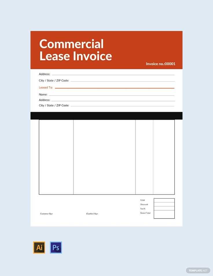 rental invoice template word