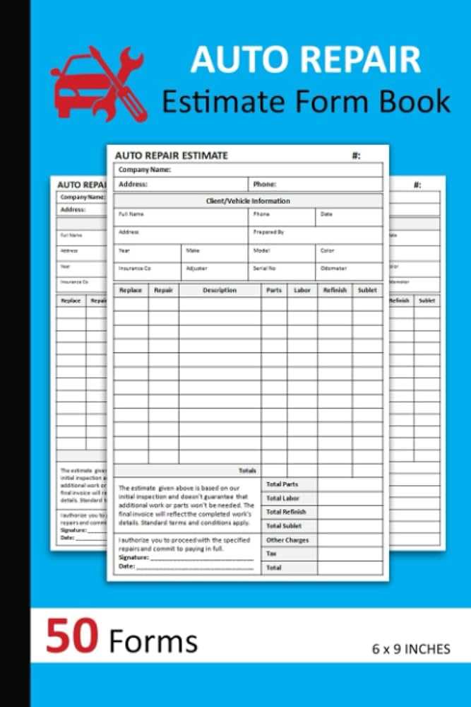 motor vehicle repair invoice template