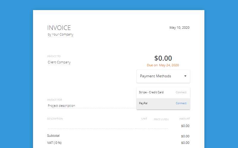 free paypal invoice template