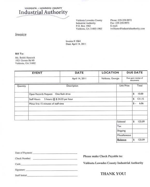 freelance invoice template canada