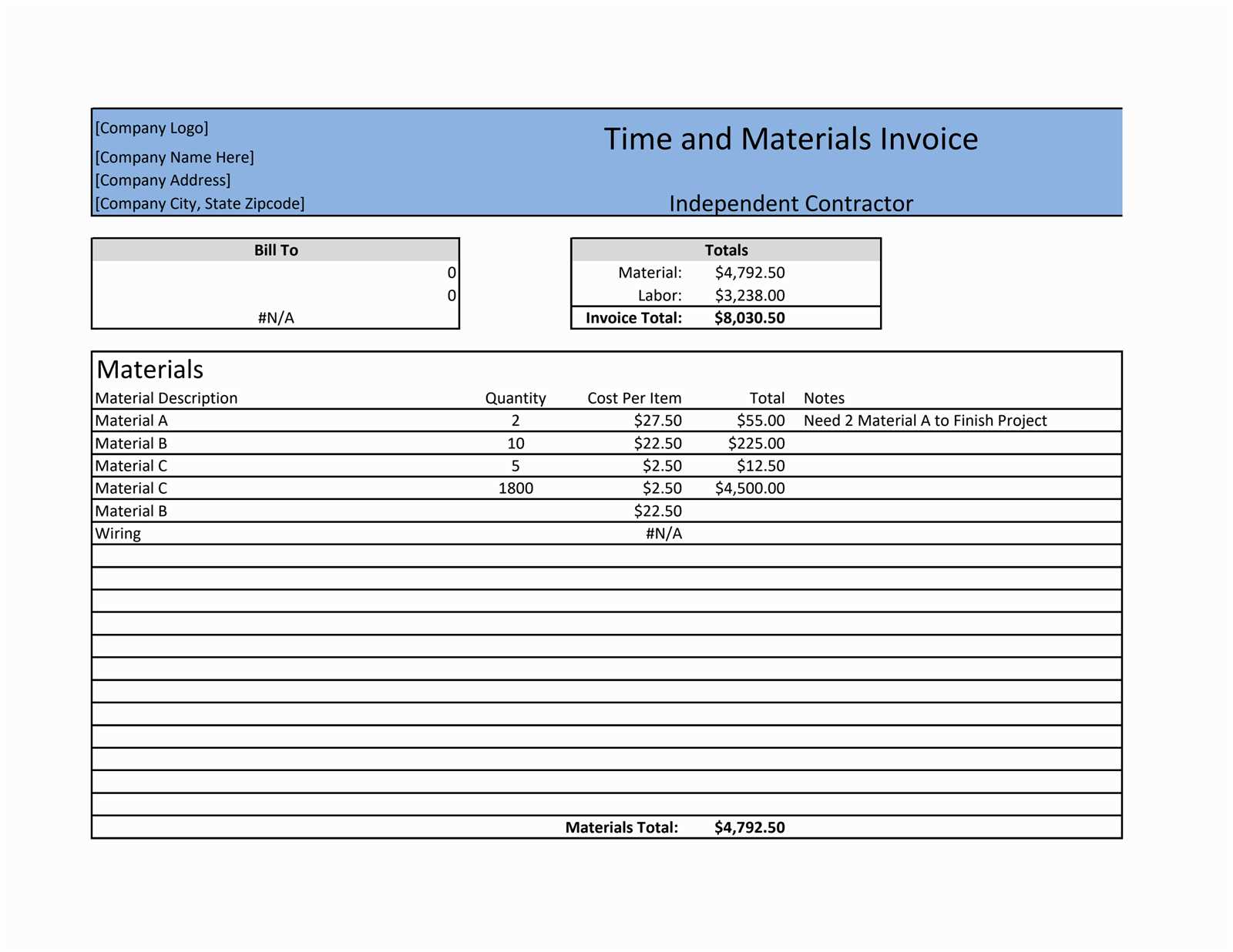 reusable invoice template