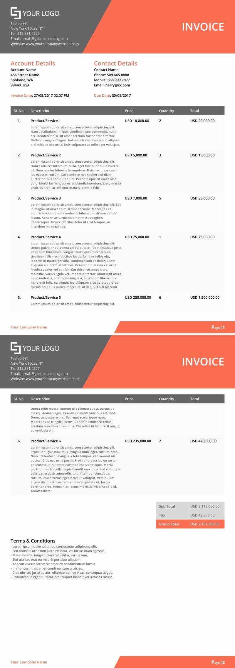 zoho invoice template