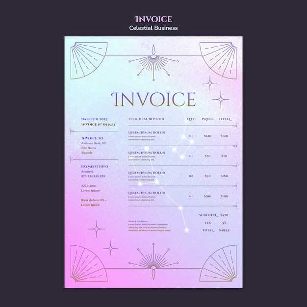 editable cute invoice template