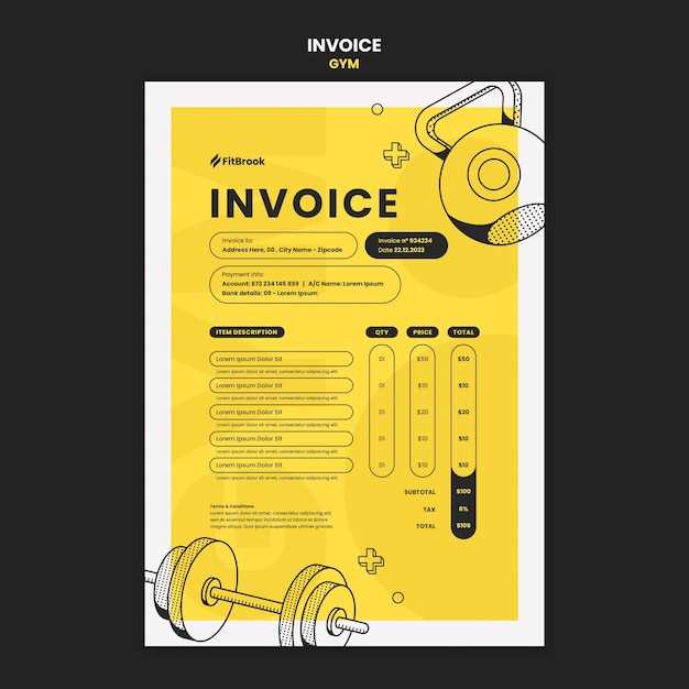 zumba invoice template