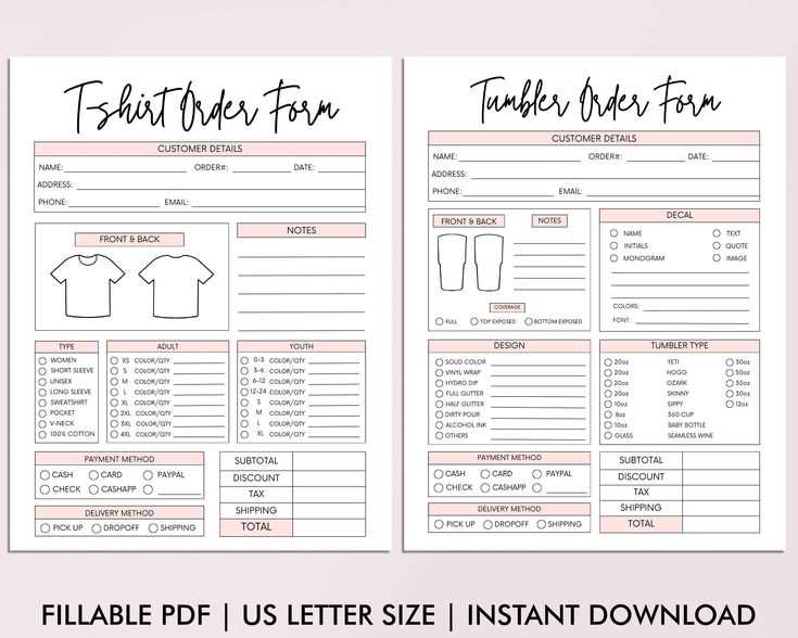 tumbler invoice template